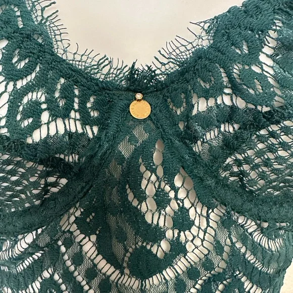 Gooseberry intimates full on glam bra and panty set lingerie emerald green - Picture 11 of 16